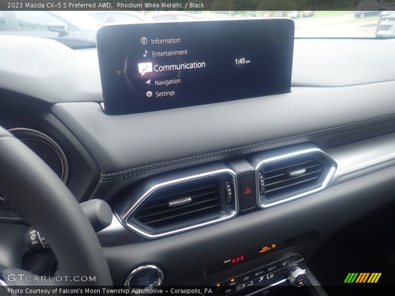 Rhodium White Metallic / Black 2023 Mazda CX-5 S Preferred AWD