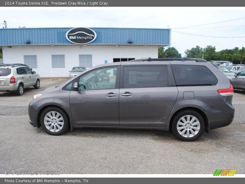 Predawn Gray Mica / Light Gray 2014 Toyota Sienna XLE