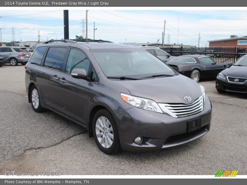 Predawn Gray Mica / Light Gray 2014 Toyota Sienna XLE