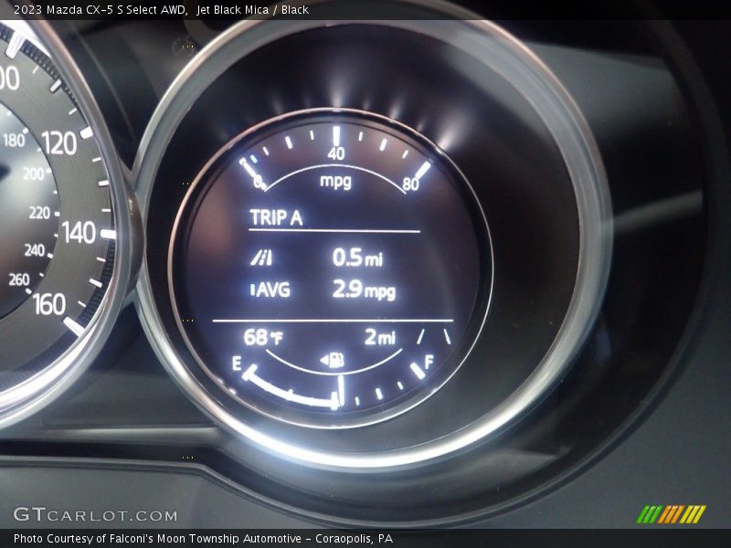 Jet Black Mica / Black 2023 Mazda CX-5 S Select AWD