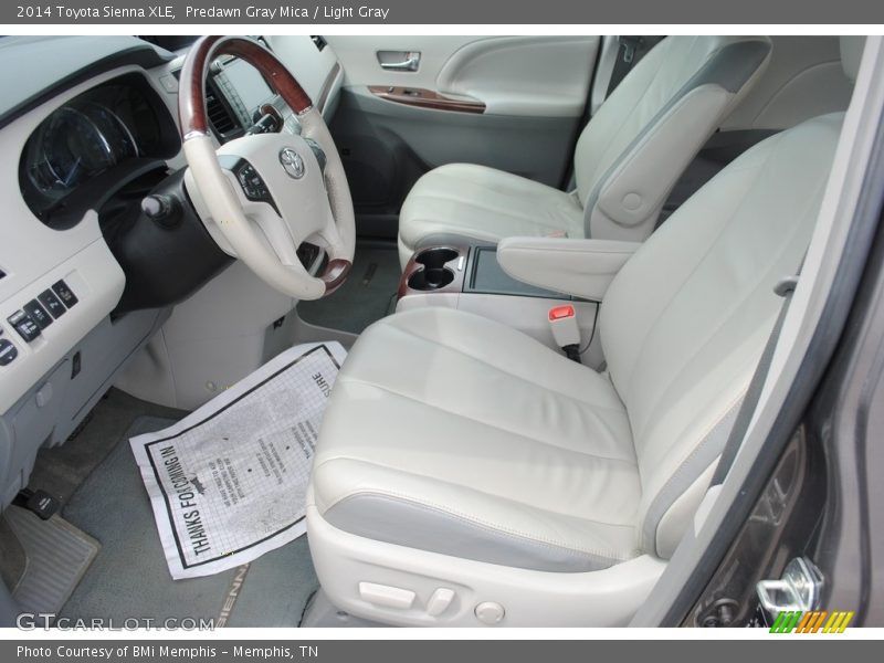 Predawn Gray Mica / Light Gray 2014 Toyota Sienna XLE