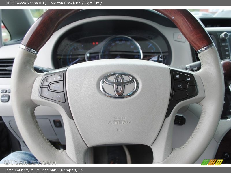 Predawn Gray Mica / Light Gray 2014 Toyota Sienna XLE
