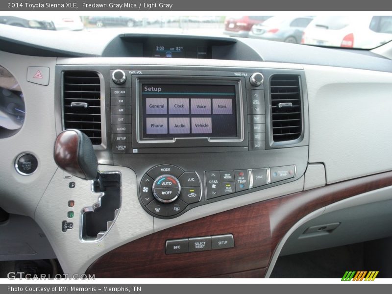 Predawn Gray Mica / Light Gray 2014 Toyota Sienna XLE