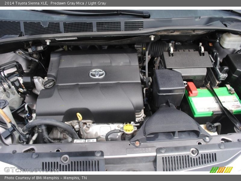 Predawn Gray Mica / Light Gray 2014 Toyota Sienna XLE