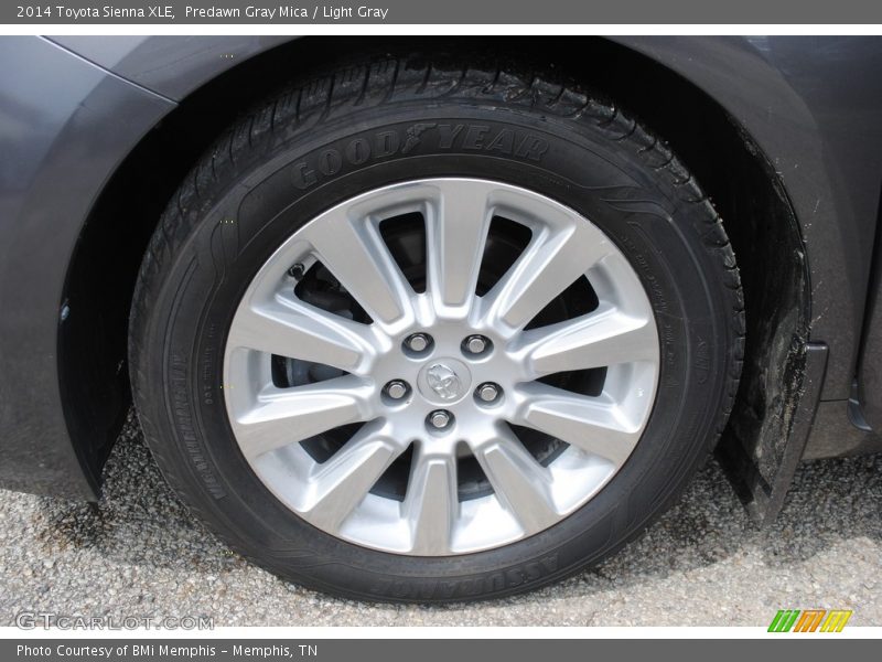 Predawn Gray Mica / Light Gray 2014 Toyota Sienna XLE