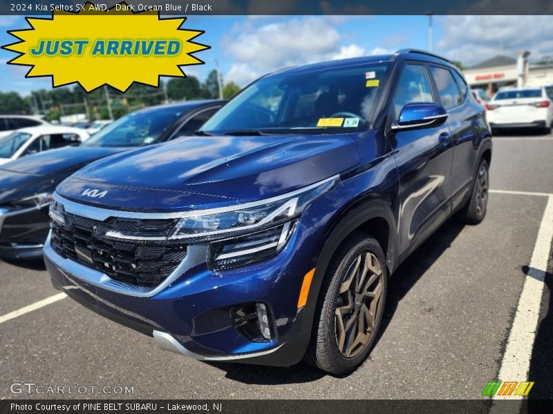 Dark Ocean Blue / Black 2024 Kia Seltos SX AWD