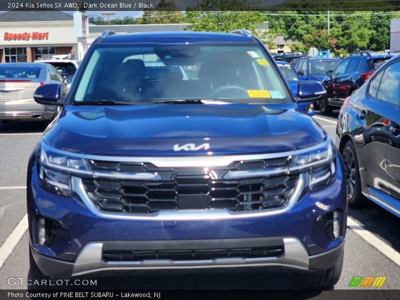 Dark Ocean Blue / Black 2024 Kia Seltos SX AWD