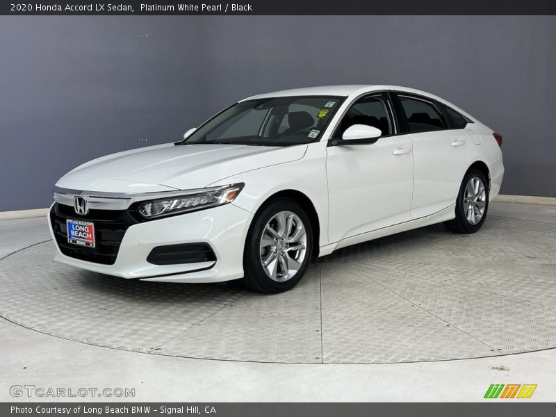 Platinum White Pearl / Black 2020 Honda Accord LX Sedan