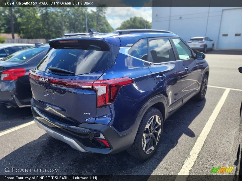 Dark Ocean Blue / Black 2024 Kia Seltos SX AWD