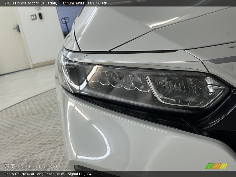 Platinum White Pearl / Black 2020 Honda Accord LX Sedan