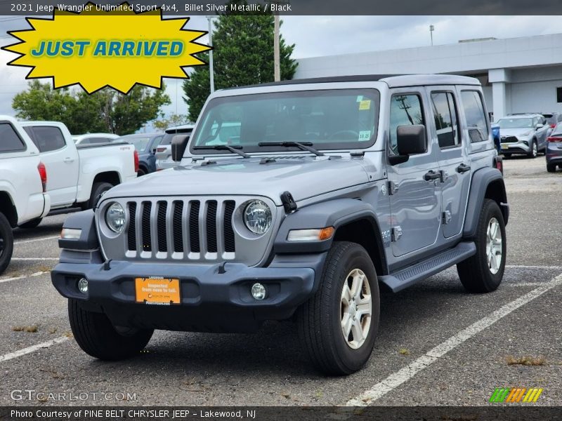 Billet Silver Metallic / Black 2021 Jeep Wrangler Unlimited Sport 4x4