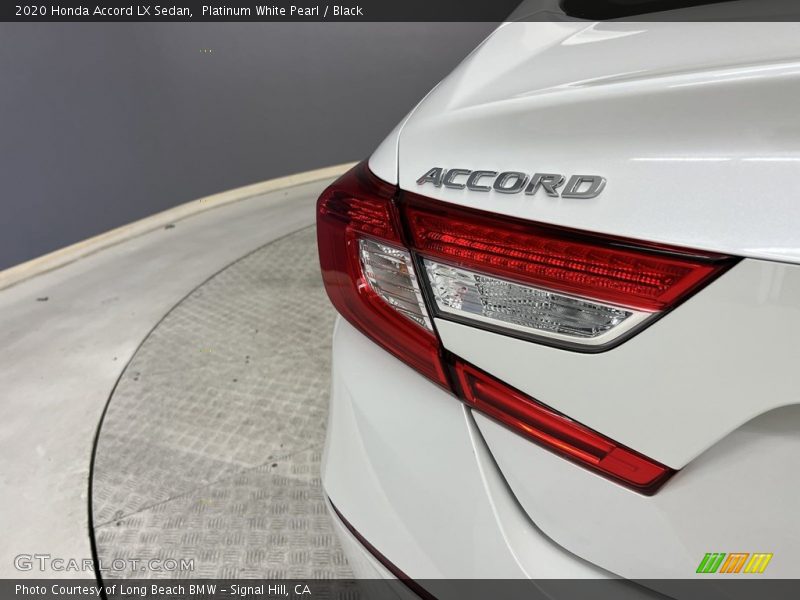 Platinum White Pearl / Black 2020 Honda Accord LX Sedan
