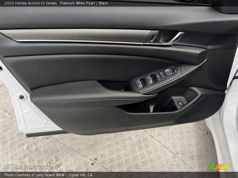 Platinum White Pearl / Black 2020 Honda Accord LX Sedan