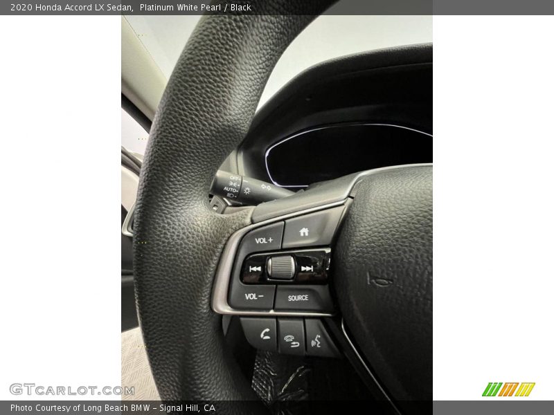 Platinum White Pearl / Black 2020 Honda Accord LX Sedan