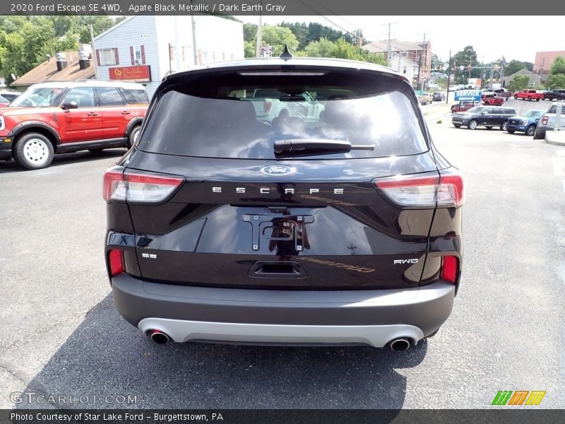 Agate Black Metallic / Dark Earth Gray 2020 Ford Escape SE 4WD