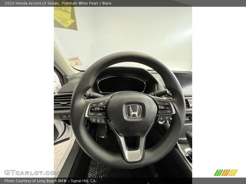 Platinum White Pearl / Black 2020 Honda Accord LX Sedan