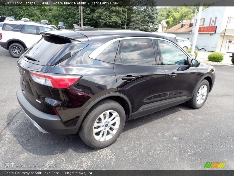 Agate Black Metallic / Dark Earth Gray 2020 Ford Escape SE 4WD