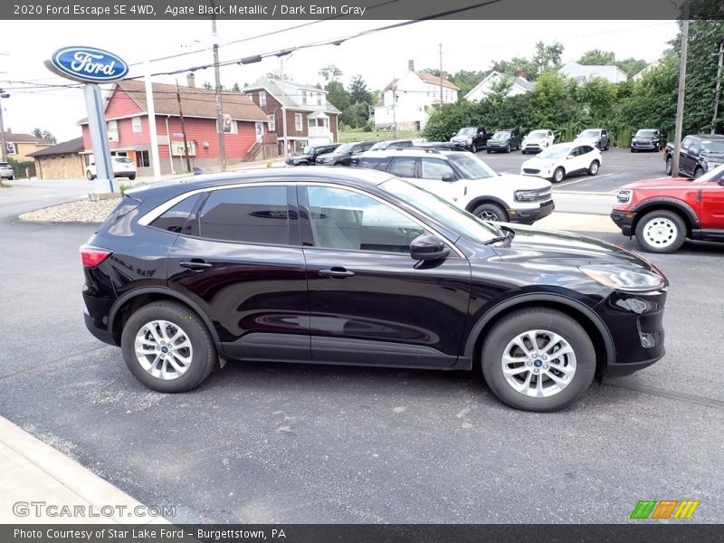 Agate Black Metallic / Dark Earth Gray 2020 Ford Escape SE 4WD
