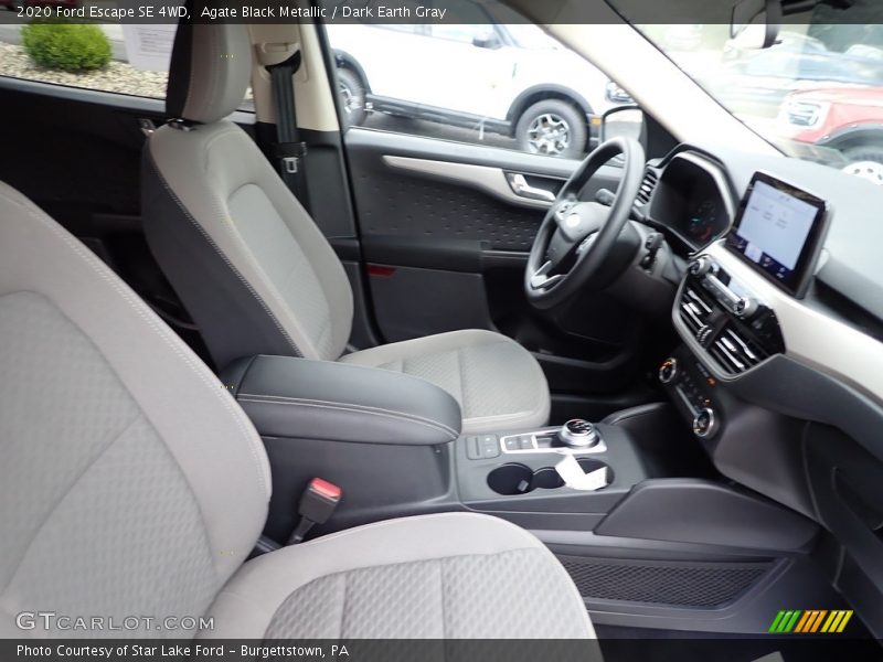 Agate Black Metallic / Dark Earth Gray 2020 Ford Escape SE 4WD