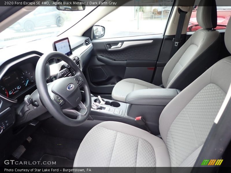 Agate Black Metallic / Dark Earth Gray 2020 Ford Escape SE 4WD