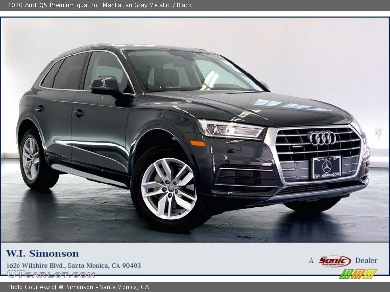 Manhattan Gray Metallic / Black 2020 Audi Q5 Premium quattro