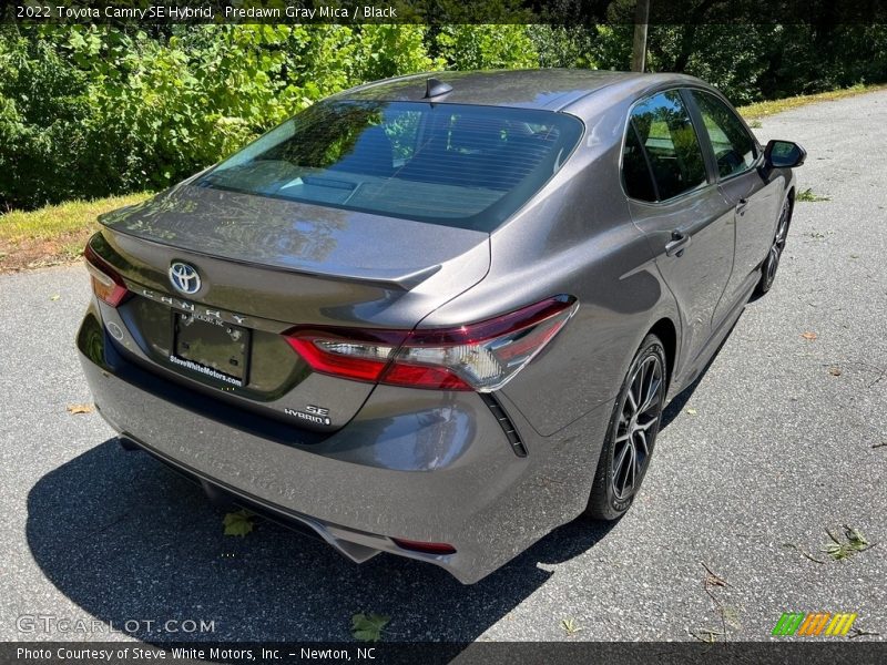 Predawn Gray Mica / Black 2022 Toyota Camry SE Hybrid