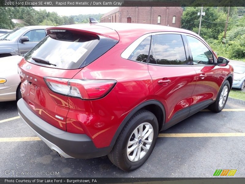 Rapid Red Metallic / Dark Earth Gray 2020 Ford Escape SE 4WD