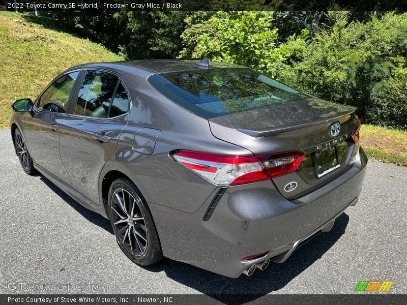 Predawn Gray Mica / Black 2022 Toyota Camry SE Hybrid