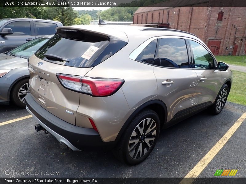 Desert Gold Metallic / Sandstone 2020 Ford Escape SEL 4WD