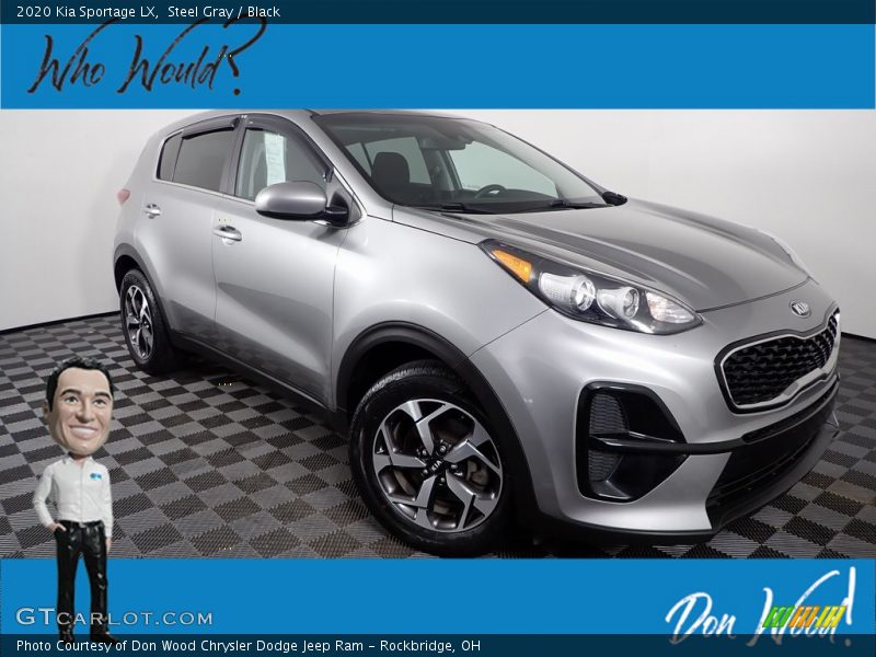 Steel Gray / Black 2020 Kia Sportage LX