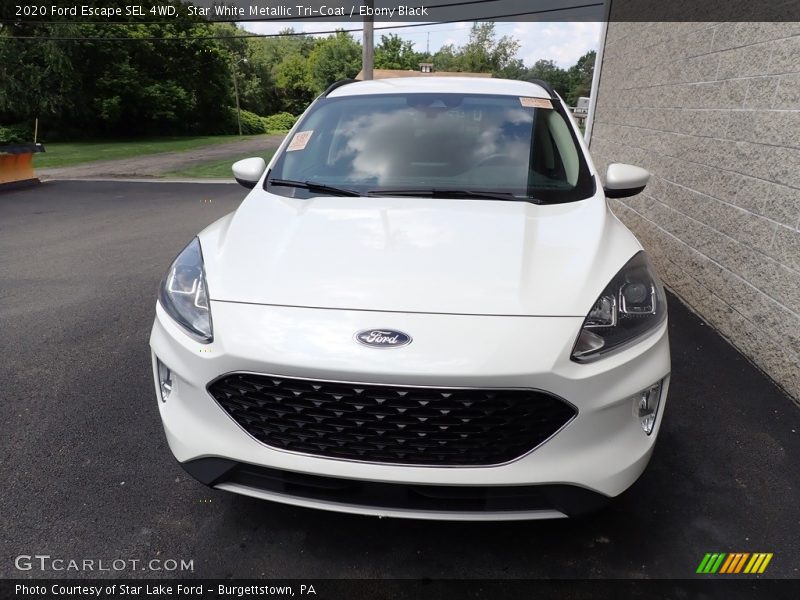 Star White Metallic Tri-Coat / Ebony Black 2020 Ford Escape SEL 4WD