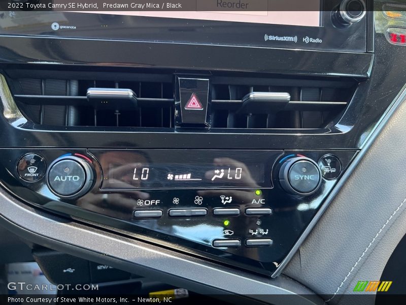 Controls of 2022 Camry SE Hybrid