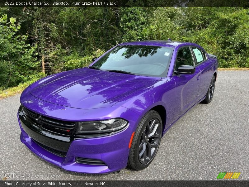 Plum Crazy Pearl / Black 2023 Dodge Charger SXT Blacktop