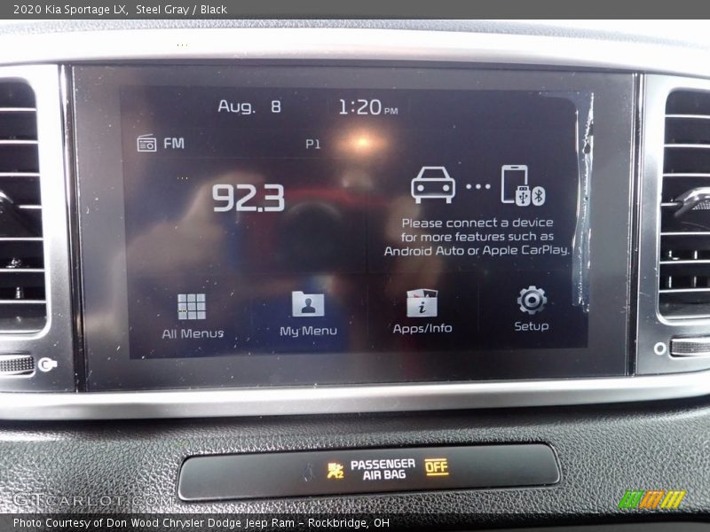 Steel Gray / Black 2020 Kia Sportage LX