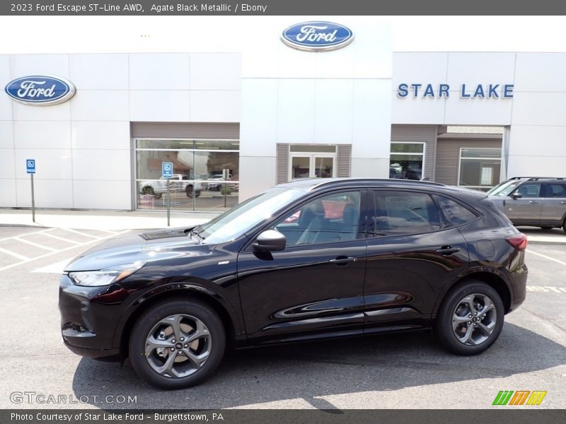 Agate Black Metallic / Ebony 2023 Ford Escape ST-Line AWD