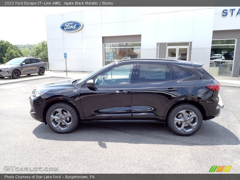 Agate Black Metallic / Ebony 2023 Ford Escape ST-Line AWD