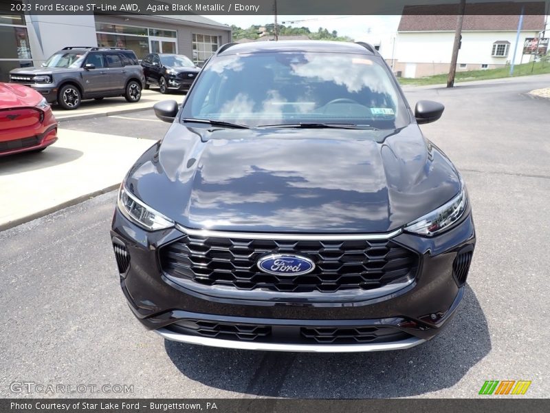 Agate Black Metallic / Ebony 2023 Ford Escape ST-Line AWD