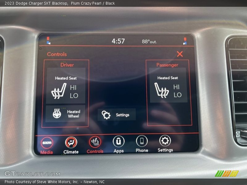 Controls of 2023 Charger SXT Blacktop