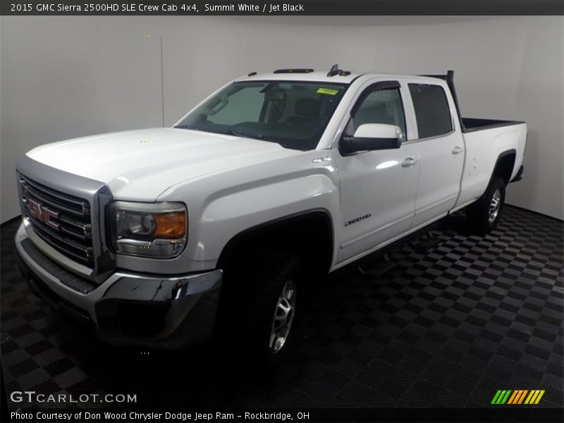 Summit White / Jet Black 2015 GMC Sierra 2500HD SLE Crew Cab 4x4