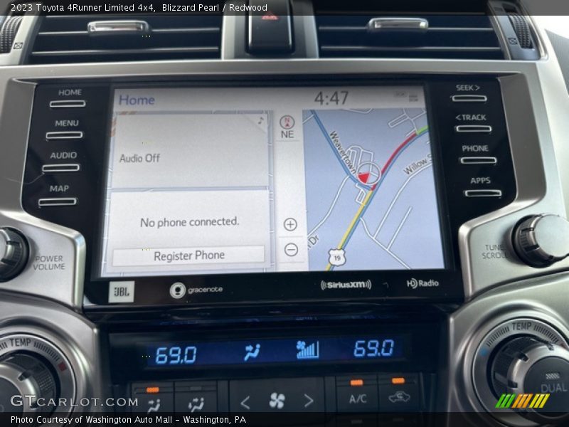 Navigation of 2023 4Runner Limited 4x4