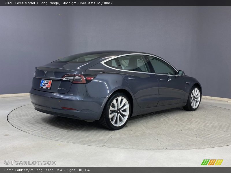 Midnight Silver Metallic / Black 2020 Tesla Model 3 Long Range