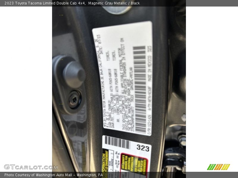 Magnetic Gray Metallic / Black 2023 Toyota Tacoma Limited Double Cab 4x4