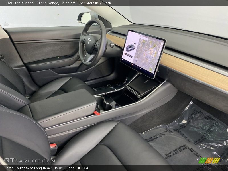 Front Seat of 2020 Model 3 Long Range
