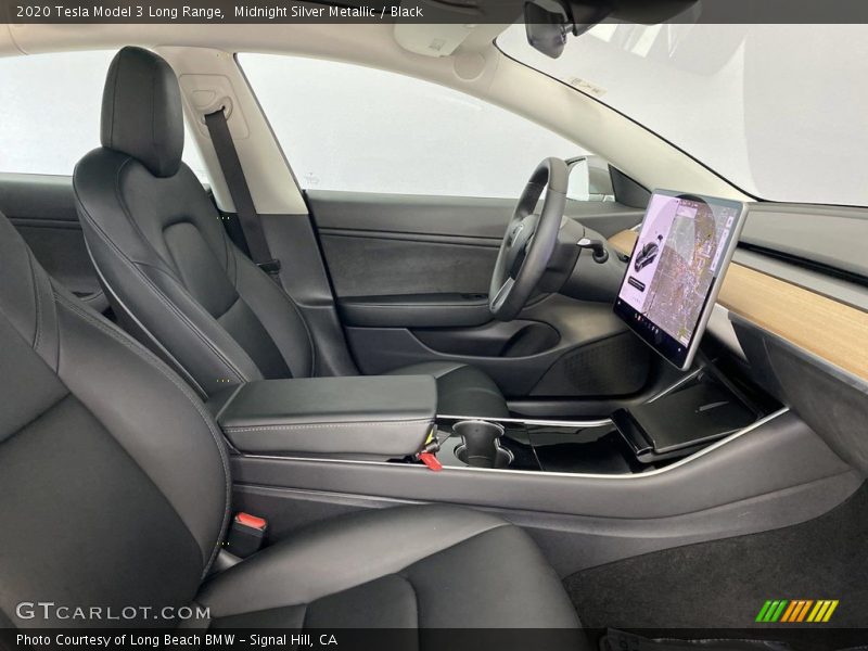 Front Seat of 2020 Model 3 Long Range