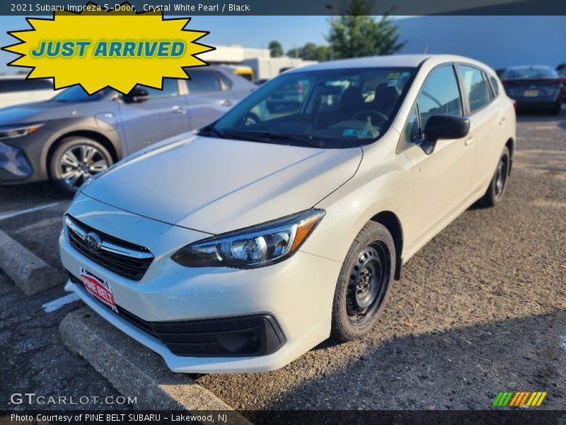 Crystal White Pearl / Black 2021 Subaru Impreza 5-Door