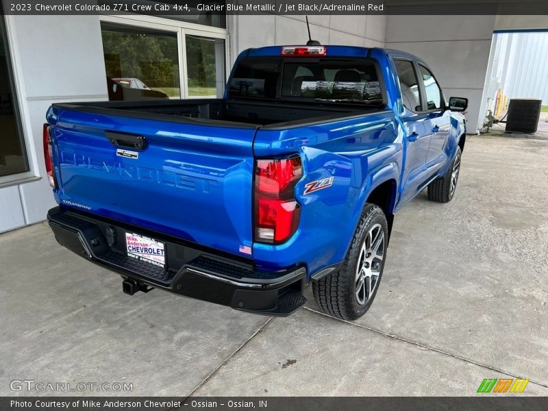 Glacier Blue Metallic / Jet Black/Adrenaline Red 2023 Chevrolet Colorado Z71 Crew Cab 4x4