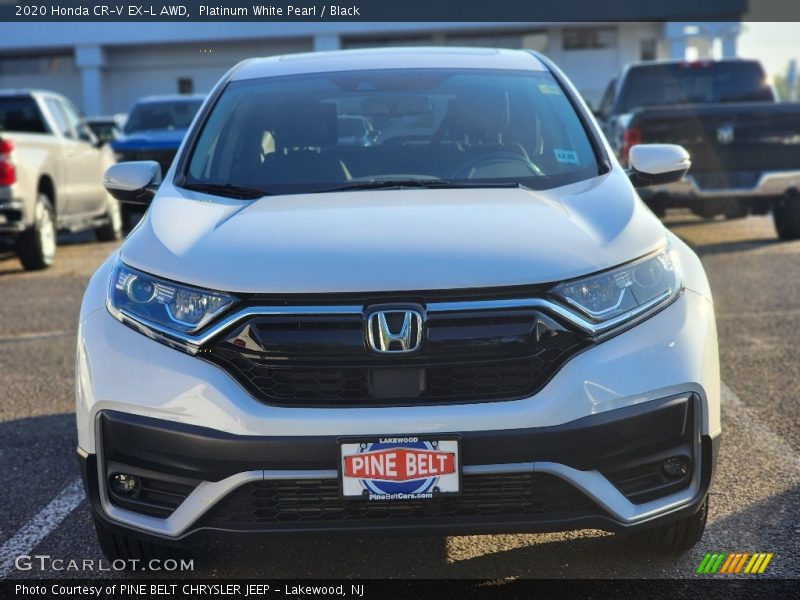 Platinum White Pearl / Black 2020 Honda CR-V EX-L AWD