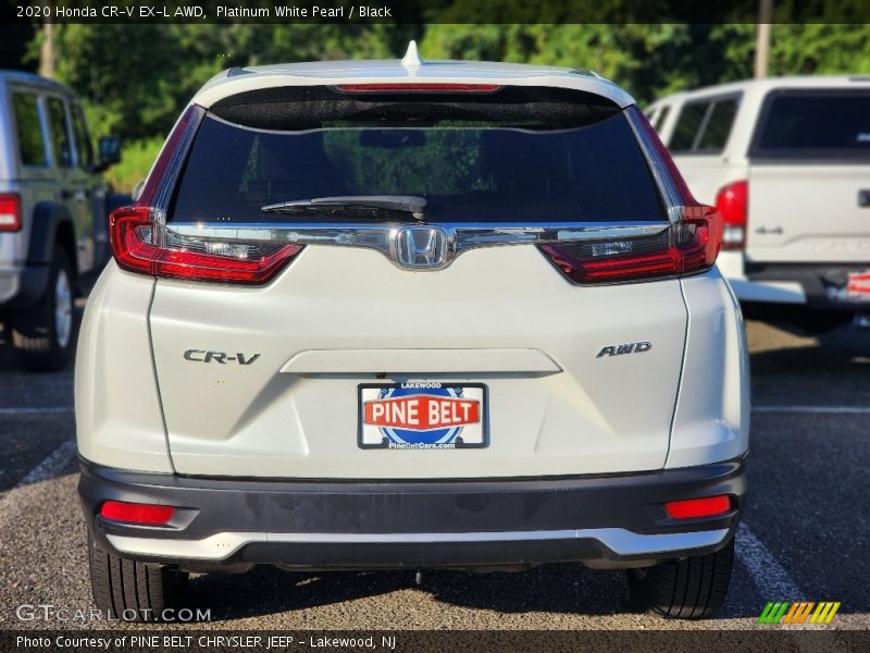 Platinum White Pearl / Black 2020 Honda CR-V EX-L AWD