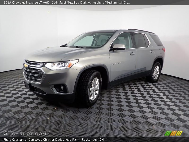 Satin Steel Metallic / Dark Atmosphere/Medium Ash Gray 2019 Chevrolet Traverse LT AWD