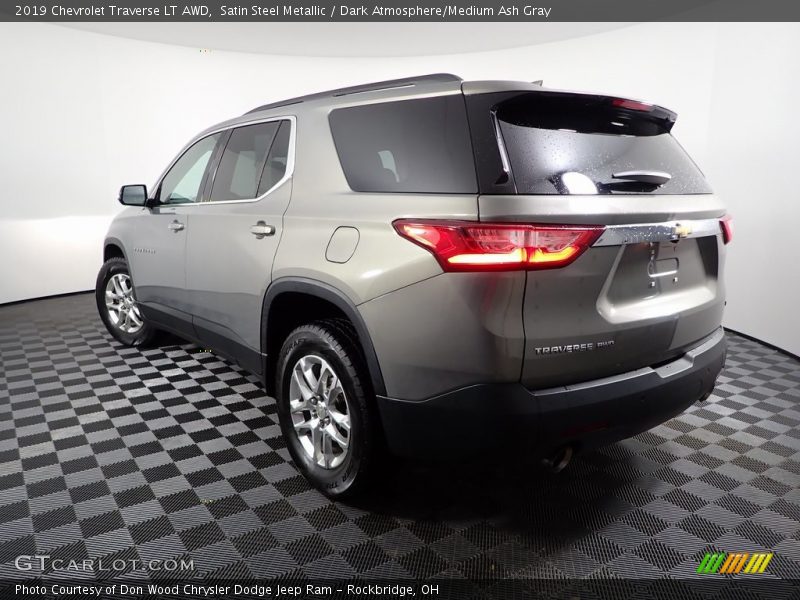 Satin Steel Metallic / Dark Atmosphere/Medium Ash Gray 2019 Chevrolet Traverse LT AWD